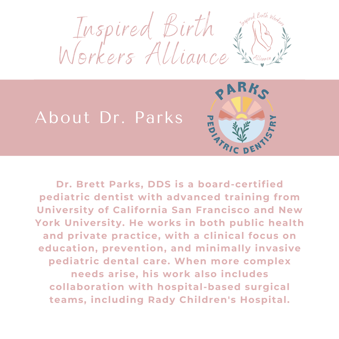 About Dr. Brett Parks, board-certified pediatric dentist and founder of Parks Pediatric Dentistry, highlighting his training, preventive approach, and collaboration with Rady Children’s Hospital.