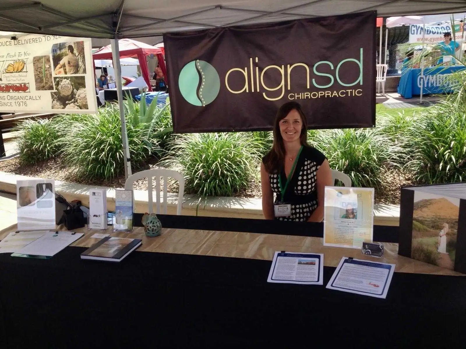 Dr. Bonnie Fischer early in her chiropractic career